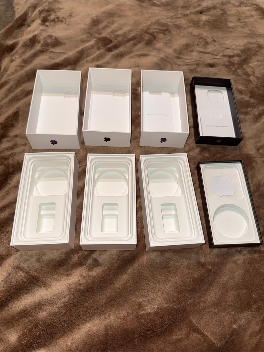 Apple iPhone Empty Boxes Box Set - 3 iphone 11 and 1 iphone 13